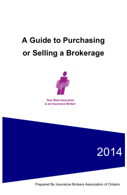 A Guide to Purchasing or Selling a Brokerage