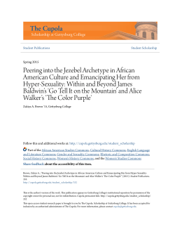 Peering into the Jezebel Archetype in African American Culture and