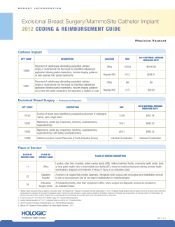 MammoSite Catheter Placement