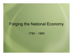 Forging the National Economy - Fort Cherry School District