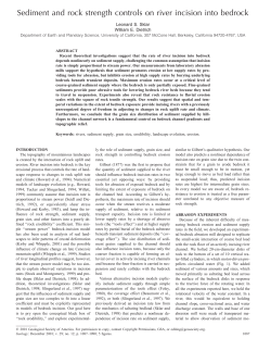Sediment and rock strength controls on river incision