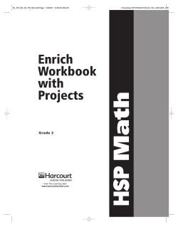 Enrich Workbook with Projects