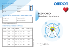 BODY CHECK Metabolic Syndrome