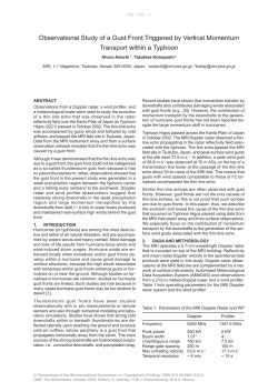 Observational Study of a Gust Front Triggered by Vertical