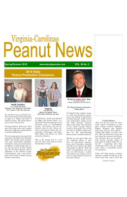 2015 State Peanut Production Champions - Virginia
