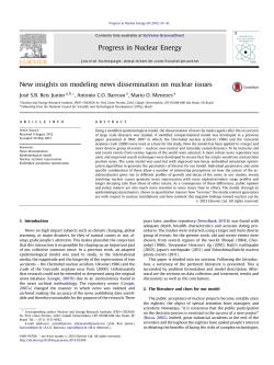 New insights on modeling news dissemination on nuclear