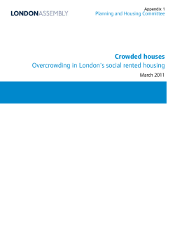 Crowded houses Overcrowding in London`s social