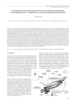 The formation of stromatactis-type fenestral structures during the