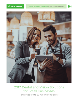 2017 Small Group Product Guide
