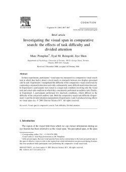 Investigating the visual span in comparative search: the effects of