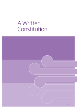 A Written Constitution - The Constitution Conversation