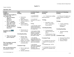 Curriculum Map