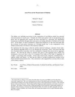 Asset Prices in the Measurement of Inflation