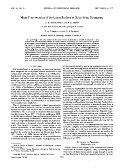 Mass fractionation of the lunar surface by solar wind sputtering