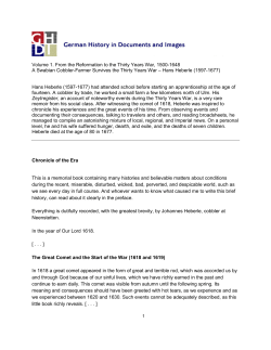 documents on the thirty years` war