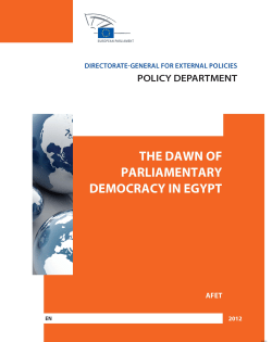 the dawn of parliamentary democracy in egypt