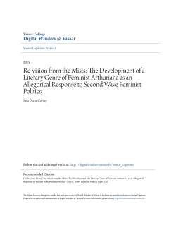 The Development of a Literary Genre of Feminist Arthuriana as an