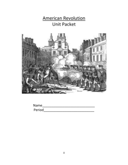 American Revolution Unit Packet