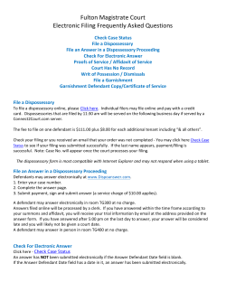 Fulton Magistrate Court Electronic Filing Frequently
