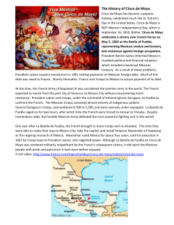 The History of Cinco de Mayo