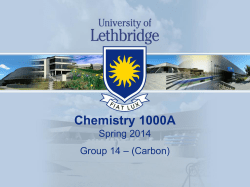 Chemistry 1000A - U of L Class Index