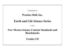 Earth and Life Science Series