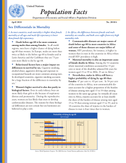 Population Facts - the United Nations