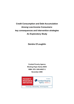Credit Consumption and Debt Accumulation among Low
