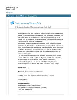 Social Media and Employability