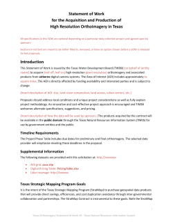 Orthoimagery Specifications