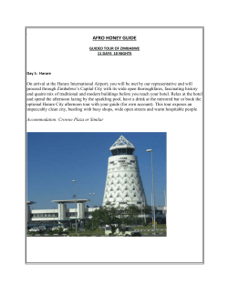 GUIDED TOUR OF ZIMBABWE - Afro Honeyguide Adventures