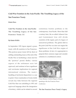 Cold War Frontiers in the Asia-Pacific: The Troubling Legacy of the