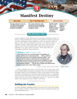 Manifest Destiny
