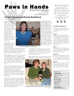 2014 Quarter 1 - Kindred Souls Foundation