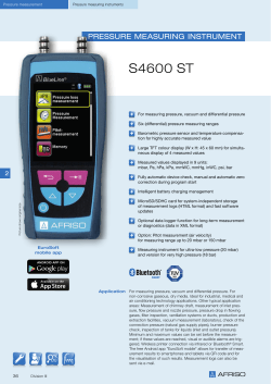 AFRISO Catalogue Portable Measuring Instruments 2015/16
