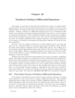 Chapter 20 Nonlinear Ordinary Differential Equations - Math-UMN