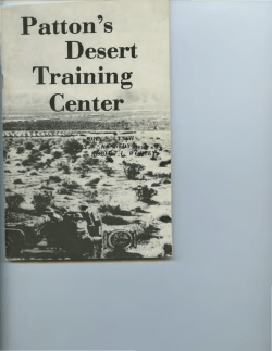 Patton`s Desert Training Center - University of Illinois Archives