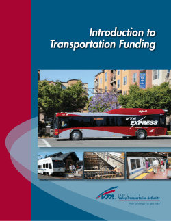 Introduction to Transportation Funding