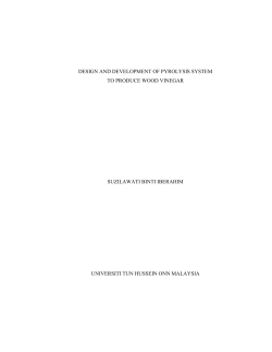 design and development of pyrolysis system to produce wood