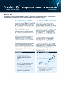 Hedged share classes - UK mutual funds