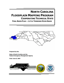 Final River Basin Plan - Little Tennessee River Basin