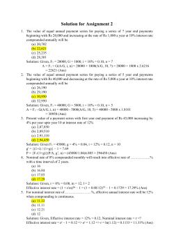 Solution for Assignment 2