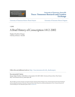 A Brief History of Conscription 1812-2002