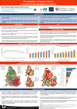 The Spatialities of Ageing in Britain