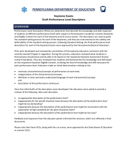 Keystone Performance Level