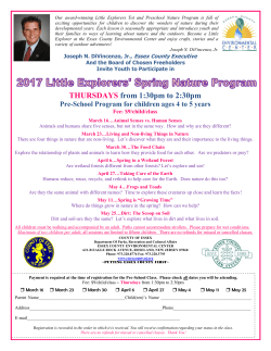 THURSDAYS from 1:30pm to 2:30pm