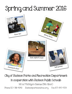 Spring and Summer 2016