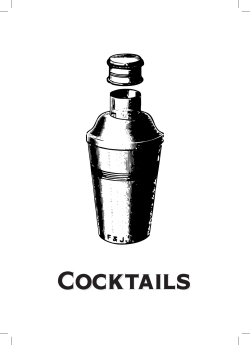 Cocktail Menu