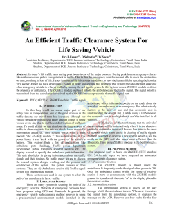 An Efficient Traffic Clearance System For Life Saving Vehicle