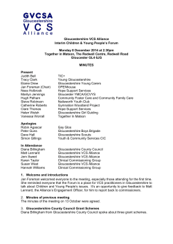 081214 CYP Forum Minutes - Gloucestershire VCS Alliance